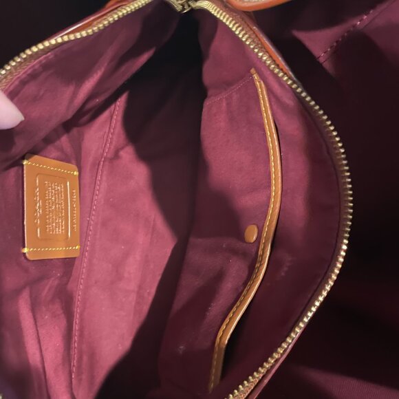 Coach Brown and Tan Shoulder Bag - Picture 7 of 9